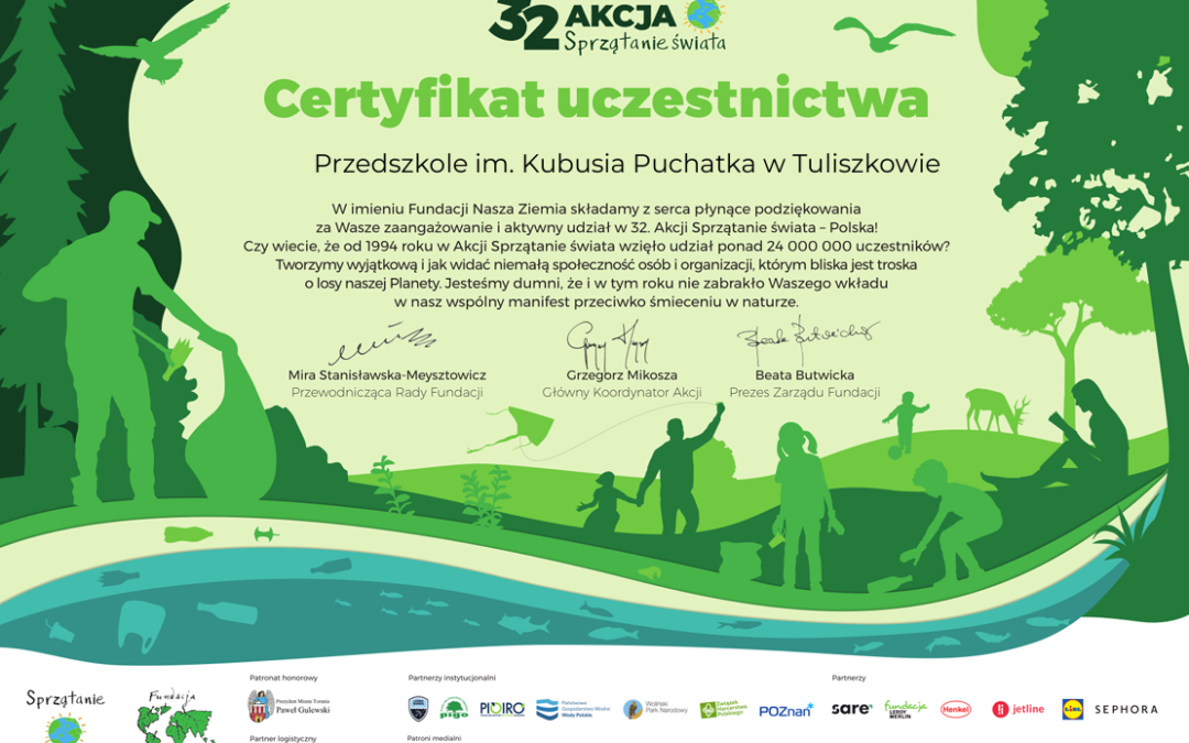 32. Akcja Sprzątania Świata – „W naturę z kulturą”